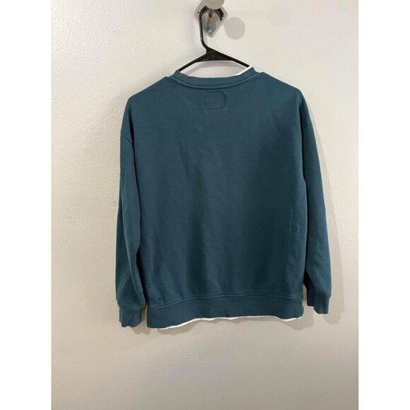 Zara Kids Pullover Sweatshirt Size 11/12 hunter green - Picture 4 of 5
